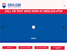 Tablet Screenshot of gregcoxhomes.com